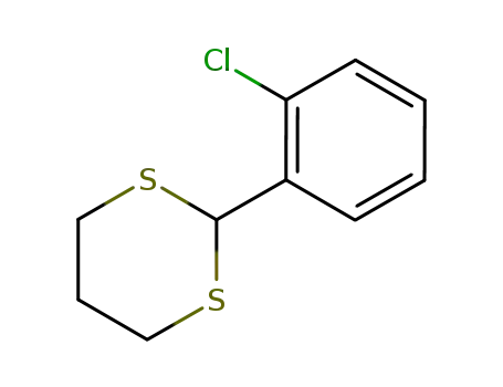 Molecular Structure of 69849-09-8 (1,3-Dithiane, 2-(2-chlorophenyl)-)