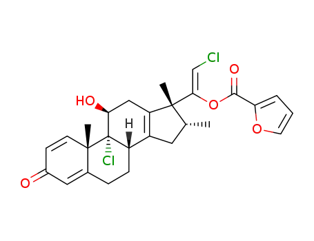 (Z)-9α,21-dichloro-20-<(2'-furanylcarbonyl)oxyl>-11β-hydroxy-16α,17β-dimethyl-18-norpregna-1,4,13,20-tetraen-3-one
