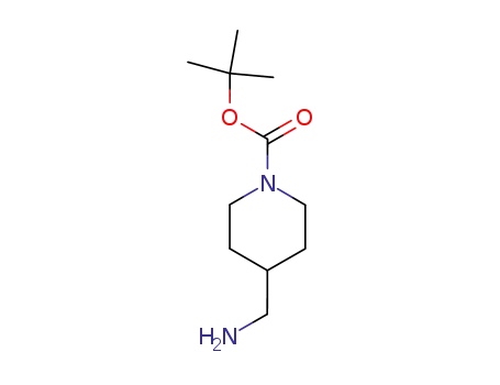 Molecular Structure of 144222-22-0 (1-boc-4-(aminomethyl)piperidine)