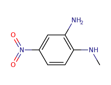 Molecular Structure of 41939-61-1 (N1-Methyl-4-nitro-o-phenyldiamin)
