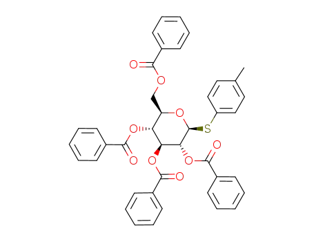 (2R,3R,4S,5R,6S)-2-((benzoyloxy)methyl)-6-(p-tolylthio)tetrahydro-2H-pyran-3,4,5-triyl tribenzoate