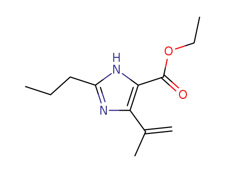 Molecular Structure of 157356-73-5 (4-(1-Methylethenyl)-2-propyl-1H-Imidazole-5-carboxylic acidethylester)