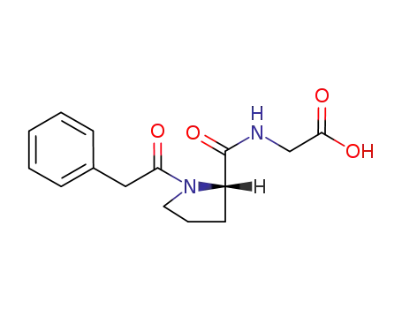 Molecular Structure of 157115-95-2 (Glycine, N-[1-(phenylacetyl)-L-prolyl]-)