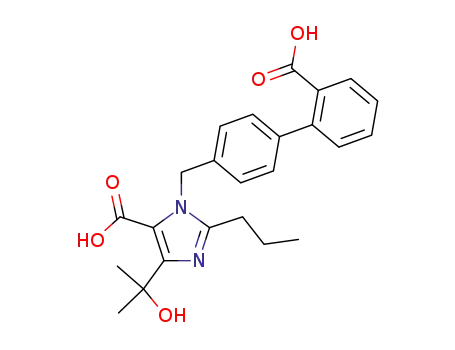 1-[(2'-carboxybiphenyl-4-yl)methyl]-4-(1-hydroxy-1-methylethyl)-2-propylimidazole-5-carboxylic acid