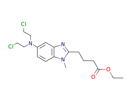 4-{5-[bis-(2-chloro-ethyl)amino]-1-methyl-1H-benzoimidazol-2-yl}butyric acid ethyl ester