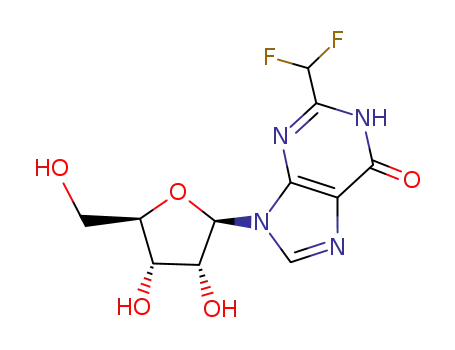 2-Difluoromethyl-9-((2R,3R,4S,5R)-3,4-dihydroxy-5-hydroxymethyl-tetrahydro-furan-2-yl)-1,9-dihydro-purin-6-one