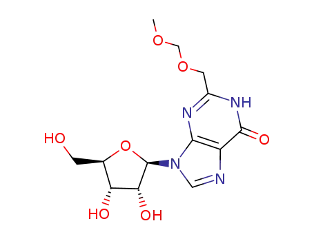 9-((2R,3R,4S,5R)-3,4-Dihydroxy-5-hydroxymethyl-tetrahydro-furan-2-yl)-2-methoxymethoxymethyl-1,9-dihydro-purin-6-one