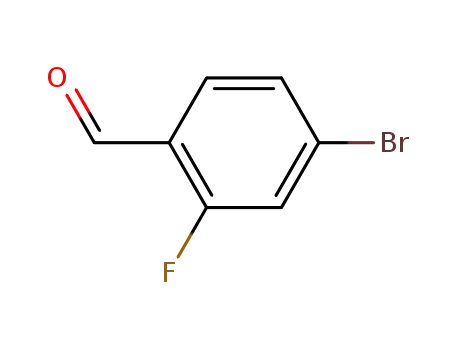 Molecular Structure of 57848-46-1 (4-Bromo-2-fluorobenzaldehyde)
