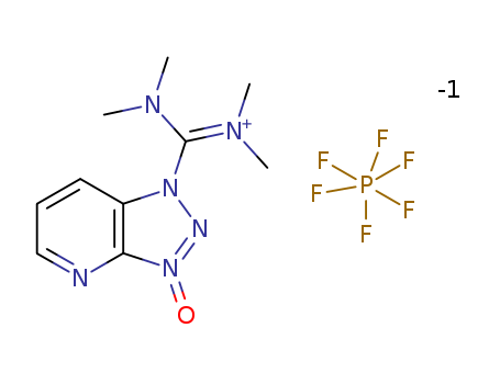 148893-10-1,HATU,O-(7-Azabenzotriazol-1-yl)-N,N,N',N'-tetramethyl-uronium hexafluorophosphat;2-(7-Aza-1H-Benzotriazole-1-yl)-1,1,3,3-TetramethyluroniumHexafluorophosphate;1H-1,2,3-Triazolo[4,5-b]pyridinium,1-[bis- (dimethylamino)methylene]-,hexafluorophosphate( 1-),3-oxide;