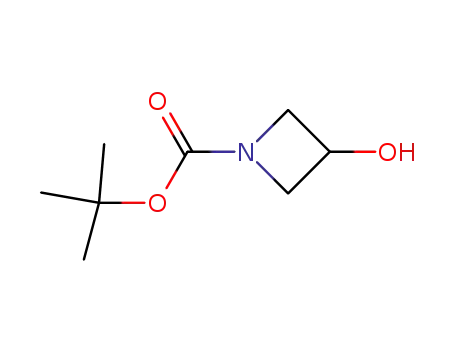 Molecular Structure of 141699-55-0 (1-N-Boc-3-hydroxyazetidine)
