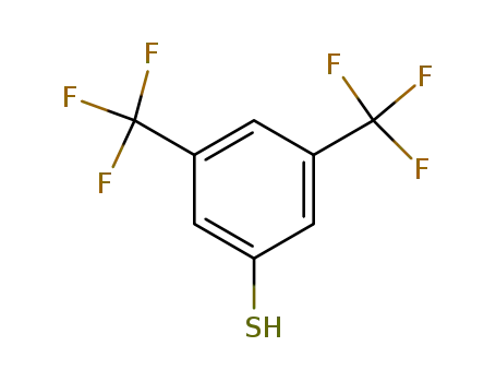 Molecular Structure of 130783-02-7 (3,5-Bis(trifluoromethyl)benzenethiol)
