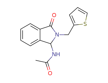 N-(3-Oxo-2-thiophen-2-ylmethyl-2,3-dihydro-1H-isoindol-1-yl)-acetamide