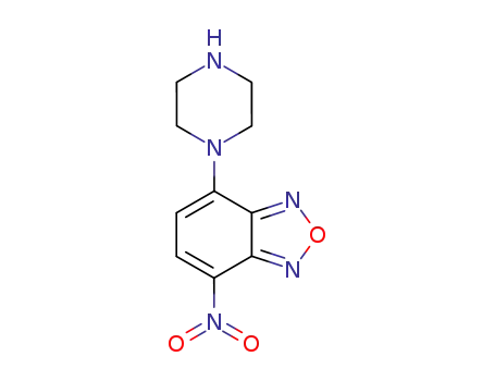 Molecular Structure of 139332-66-4 (4-Nitro-7-(1-piperazinyl)-2,1,3-benzoxadiazole)