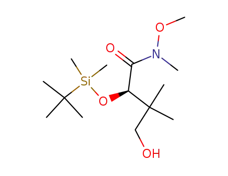 (R)-2-(tert-butyldimethylsilyloxy)-4-hydroxy-N-methoxy-N,3,3-trimethylbutanamide