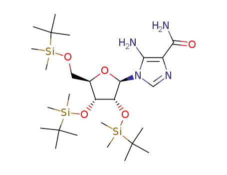 5-amino-1-[2',3',5'-O-tris(tert-butyldimethylsilyl)-β-D-ribofuranosyl]imidazole-4-carboxamide