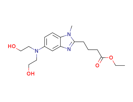 5-[Bis(2-hydroxyethyl)amino]-1-methyl-1H-benzimidazole-2-butanoic acid ethyl ester(3543-74-6)