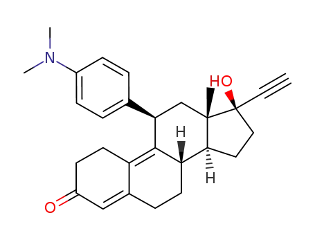 17α-ethynyl-17β-hydroxy-11β-(4-N,N-dimethylaminophenyl)-19-norpregna-4,9-diene-3-one