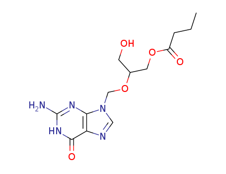 Butanoic acid,
2-[(2-amino-1,6-dihydro-6-oxo-9H-purin-9-yl)methoxy]-3-hydroxypropyl
ester