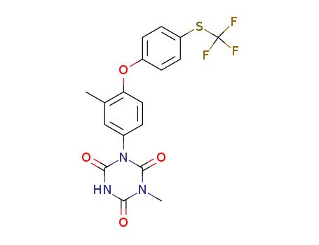 69004-03-1,Toltrazuril,Bay-i 9142;1,3,5-Triazine-2,4,6(1H,3H,5H)-trione,1- methyl-3-[3-methyl-4-[4-[(trifluoromethyl)- thio]phenoxy]phenyl]-;1-Methyl-3-(4-(p-((trifluoromethyl)thio)phenoxy)-m-tolyl)-s-triazine-2,4,6(1H,3H,5H)-trione;Toltrazuril 99%;