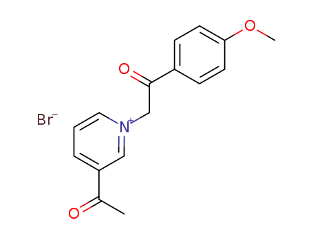 3-acetyl-1-[2-(4-methoxy-phenyl)-2-oxo-ethyl]-pyridinium; bromide