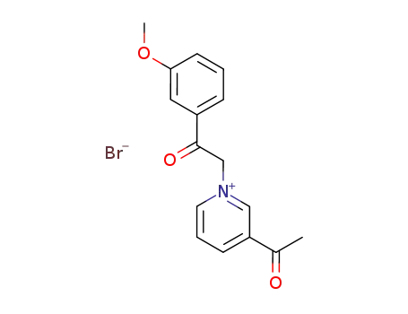 3-acetyl-1-[2-(3-methoxy-phenyl)-2-oxo-ethyl]-pyridinium; bromide