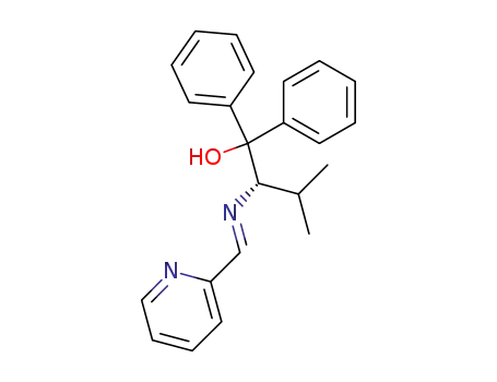 (S)-3-Methyl-1,1-diphenyl-2-{[1-pyridin-2-yl-meth-(E)-ylidene]-amino}-butan-1-ol