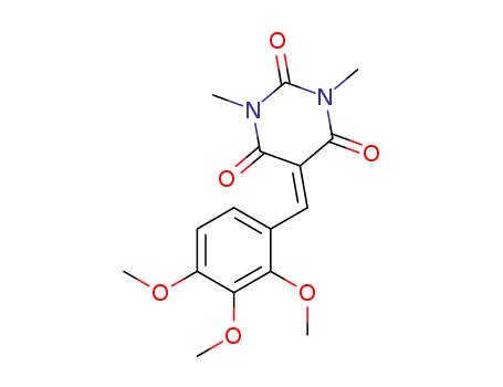 1,3-dimethyl-5-(2,3,4-trimethoxybenzylidene)-hexahydropyrimidine-2,4,6-trione