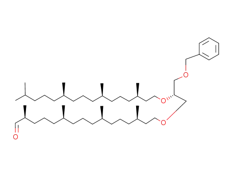 1-O-Benzyl-2-O-[(3R,7R,11R)-3,7,11,15-tetramethylhexadecanyl]-3-O-[(3R,7R,11S,15S)-15-formyl-3,7,11,15-tetramethylpentadecanyl]-sn-glycerol
