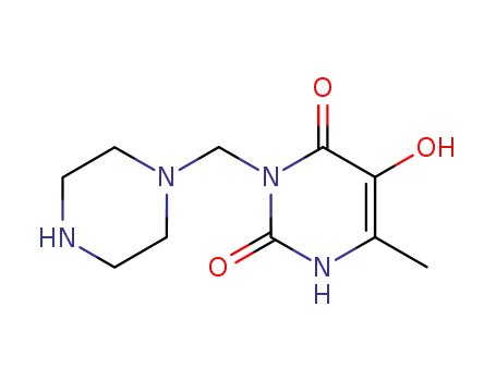 5-hydroxy-6-methyl-3-(piperazin-1-yl)methyluracil