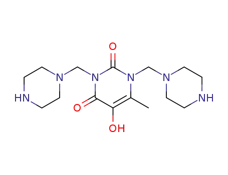 5-hydroxy-6-methyl-1,3-bis[(piperazin-1-yl)methyl]uracil