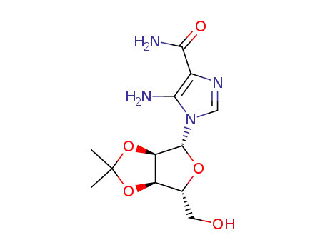 5-Amino-1-((3aR,4R,6R,6aR)-6-hydroxymethyl-2,2-dimethyl-tetrahydro-furo[3,4-d][1,3]dioxol-4-yl)-1H-imidazole-4-carboxylic acid amide