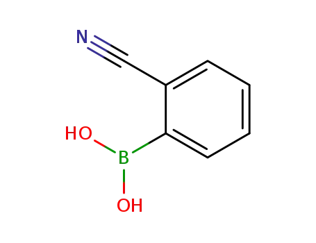 Molecular Structure of 138642-62-3 (2-Cyanophenylboronic acid)