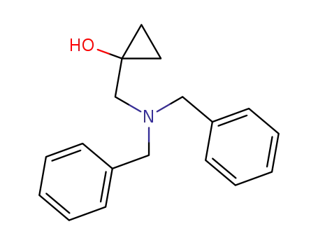 Molecular Structure of 428855-17-8 (1-[[BIS(PHENYLMETHYL)AMINO]METHYL] CYCLOPROPANOL)