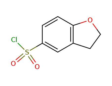 Molecular Structure of 115010-11-2 (2,3-Dihydro-1-benzofuran-5-sulfonyl chloride)
