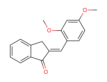 (E)-2-(2,4-dimethoxybenzyliden)-2,3-dihydro-1H-inden-1-one