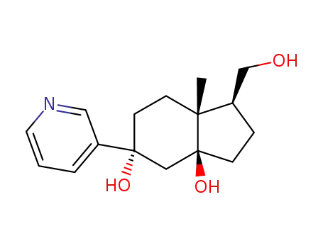(1S,3aS,5S,7aR)-1-hydroxymethyl-5-(3-pyridyl)-7a-methylperhydroinden-3a,5-diol