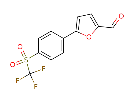 5-[4-(trifluoromethanesulfonyl)phenyl]-2-furaldehyde