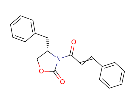Molecular Structure of 133812-18-7 (2-Oxazolidinone, 3-(1-oxo-3-phenyl-2-propenyl)-4-(phenylmethyl)-, (S)-)