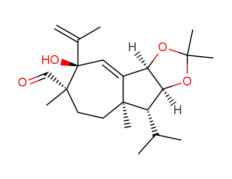 (3aR,5R,6S,8aR,9R,9aS)-5-Hydroxy-5-isopropenyl-9-isopropyl-2,2,6,8a-tetramethyl-3a,5,6,7,8,8a,9,9a-octahydro-1,3-dioxa-cyclopenta[a]azulene-6-carbaldehyde