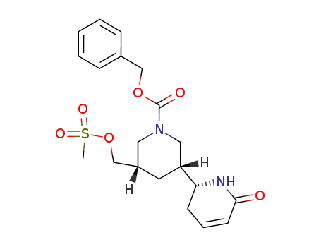 (2R,3'R,5'S)-(+)-5-methanesulfonyloxymethyl-6-oxo-1,2,3,6,3',4',5',6'-octahydro-2'H-[2,3']-bipyridinyl-1'-carboxylic acid benzyl ester