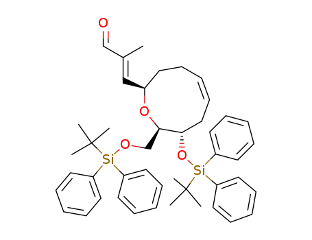 (E)-3-[(Z)-(2R,8S,9R)-8-(tert-Butyl-diphenyl-silanyloxy)-9-(tert-butyl-diphenyl-silanyloxymethyl)-2,3,4,7,8,9-hexahydro-oxonin-2-yl]-2-methyl-propenal