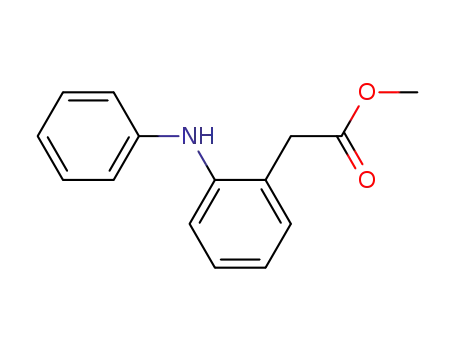 Molecular Structure of 39507-06-7 (Benzeneacetic acid, 2-(phenylamino)-, methyl ester)