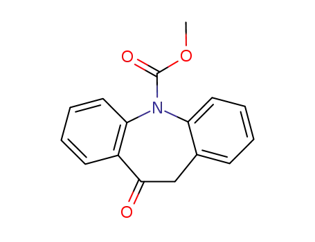 Molecular Structure of 353497-31-1 (10,11-Dihydro-10-oxo-5H-dibenzo[b,f]azepine-5-carboxylicacidMethylester)