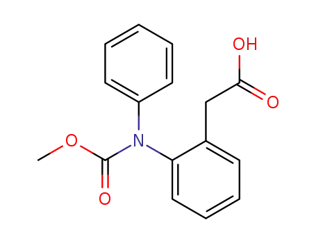 Molecular Structure of 353497-35-5 (Benzeneacetic acid, 2-[(methoxycarbonyl)phenylamino]-)