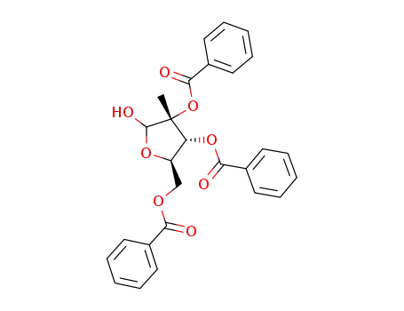 (3R,4R,5R)-5-((benzoyloxy)methyl)-2-hydroxy-3-methyltetrahydrofuran-3,4-diyl dibenzoate