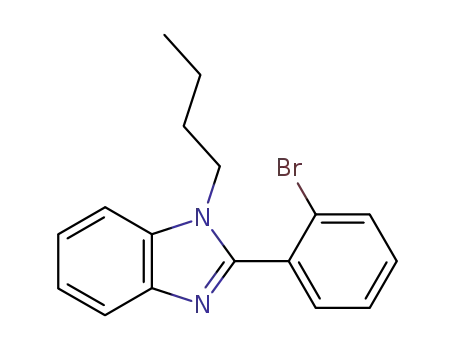 Molecular Structure of 815581-69-2 (1H-Benzimidazole, 2-(2-bromophenyl)-1-butyl-)