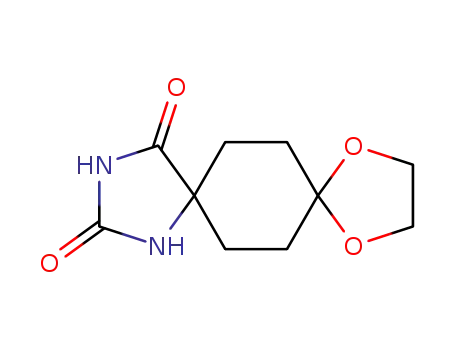 Molecular Structure of 54621-17-9 (9,12-Dioxa-1,3-diazadispiro[4.2.4.2]tetradecane-2,4-dione)