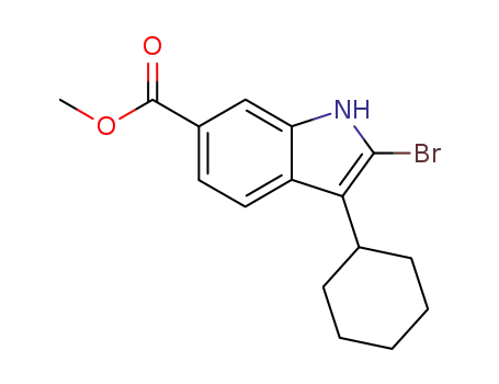 methyl 2-bromo-3-cyclohexyl-1H-indole-6-carboxylate