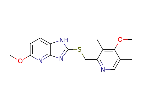 Molecular Structure of 113713-24-9 (5-METHOXY-2-[[(4-METHOXY-3,5-DIMETHYL-2-PYRIDINYL)METHYL]THIO]-1H-IMIDAZO[4,5B]PYRIDINE)