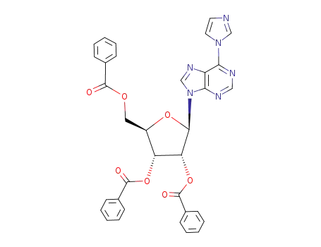 9-(2,3,5-tri-O-benzoyl-β-D-ribofuranosyl)-6-(imidazol-1-yl)purine